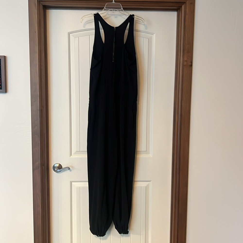 Athleta Revive Wide Leg Convertible Jumpsuit size 8 in Black - Picture 4 of 11
